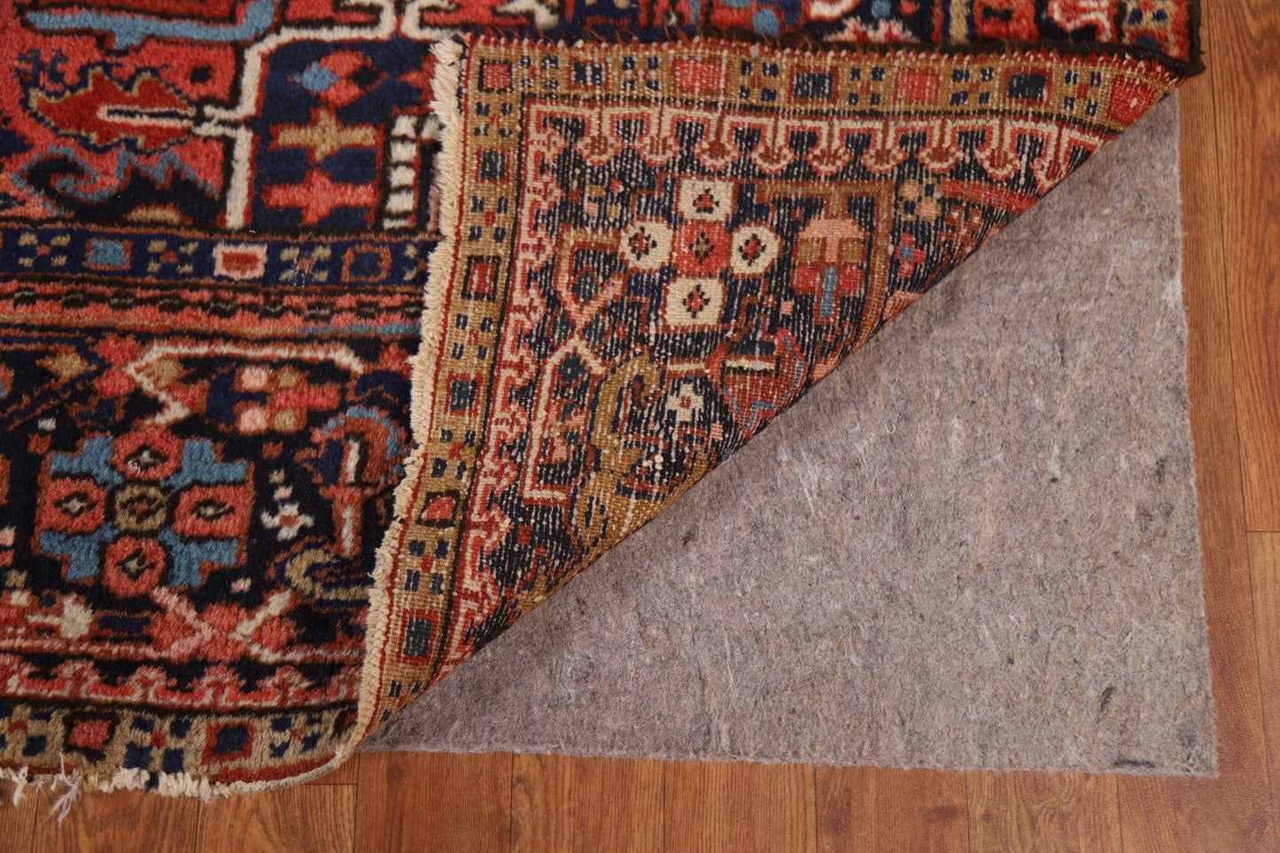 Pre-1900 Antique Vegetable Dye Heriz-Serapi Persian Rug 9x12