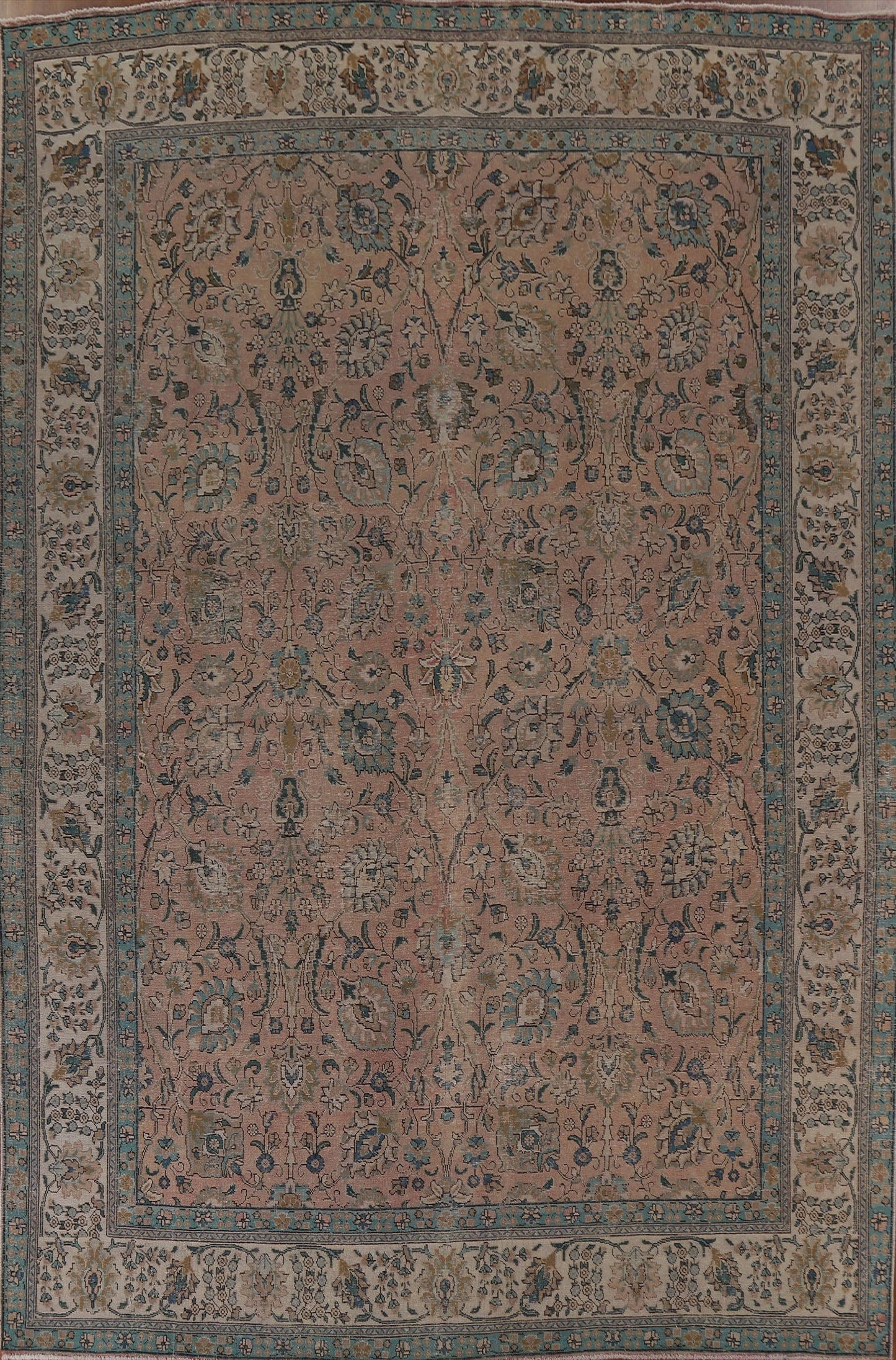 Distressed Tabriz Persian Area Rug 10x13