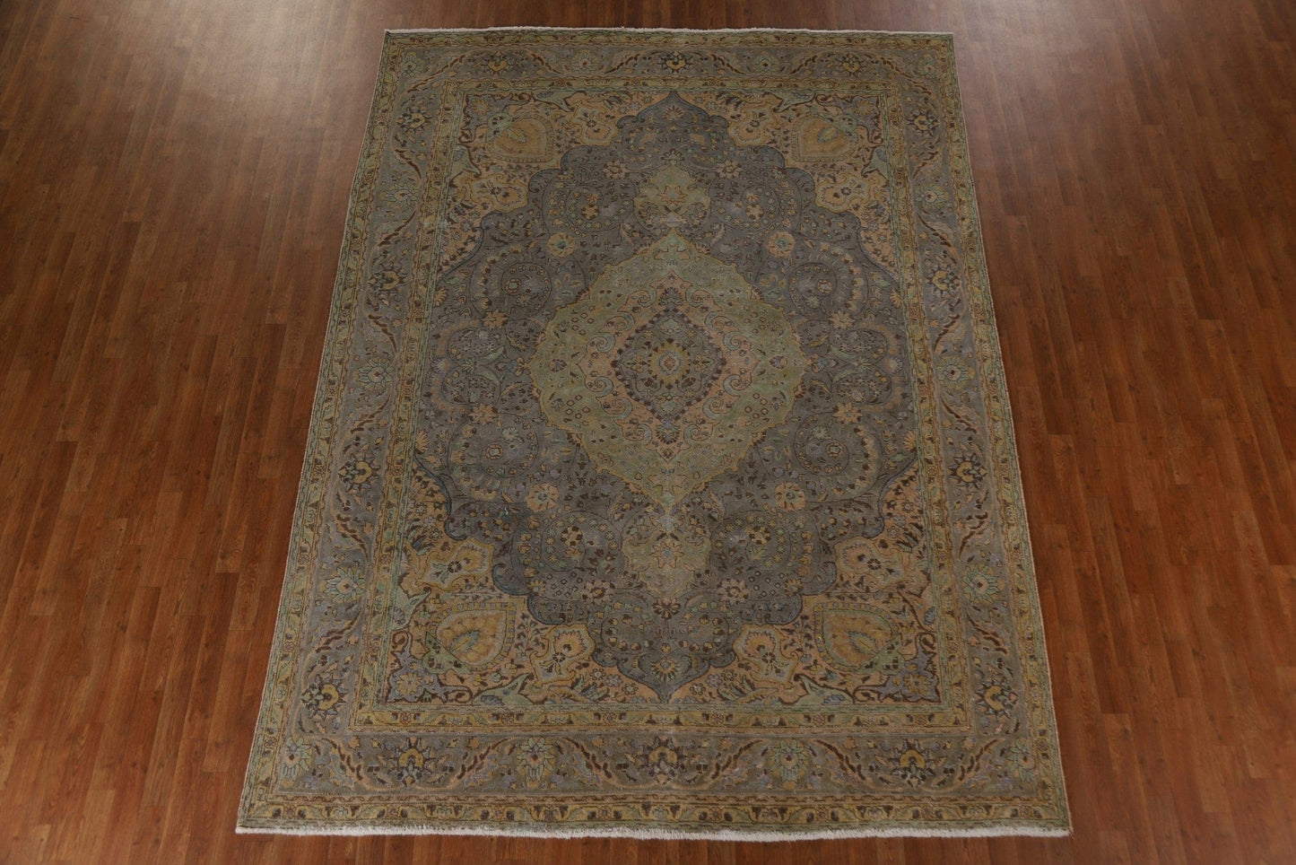 Distressed Tabriz Persian Area Rug 8x11