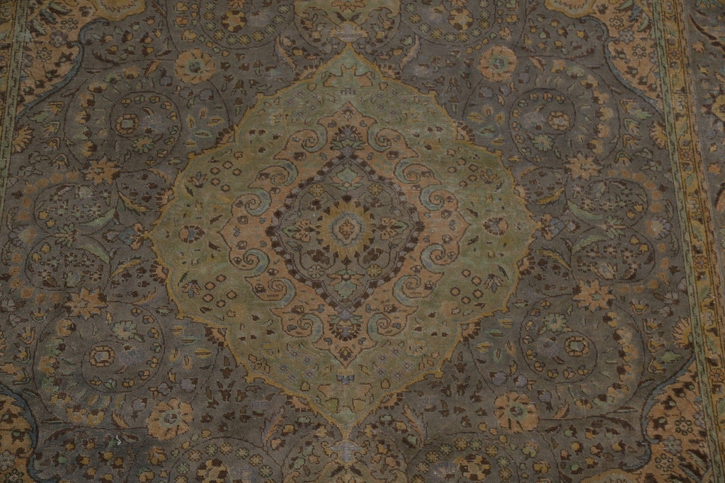 Distressed Tabriz Persian Area Rug 8x11