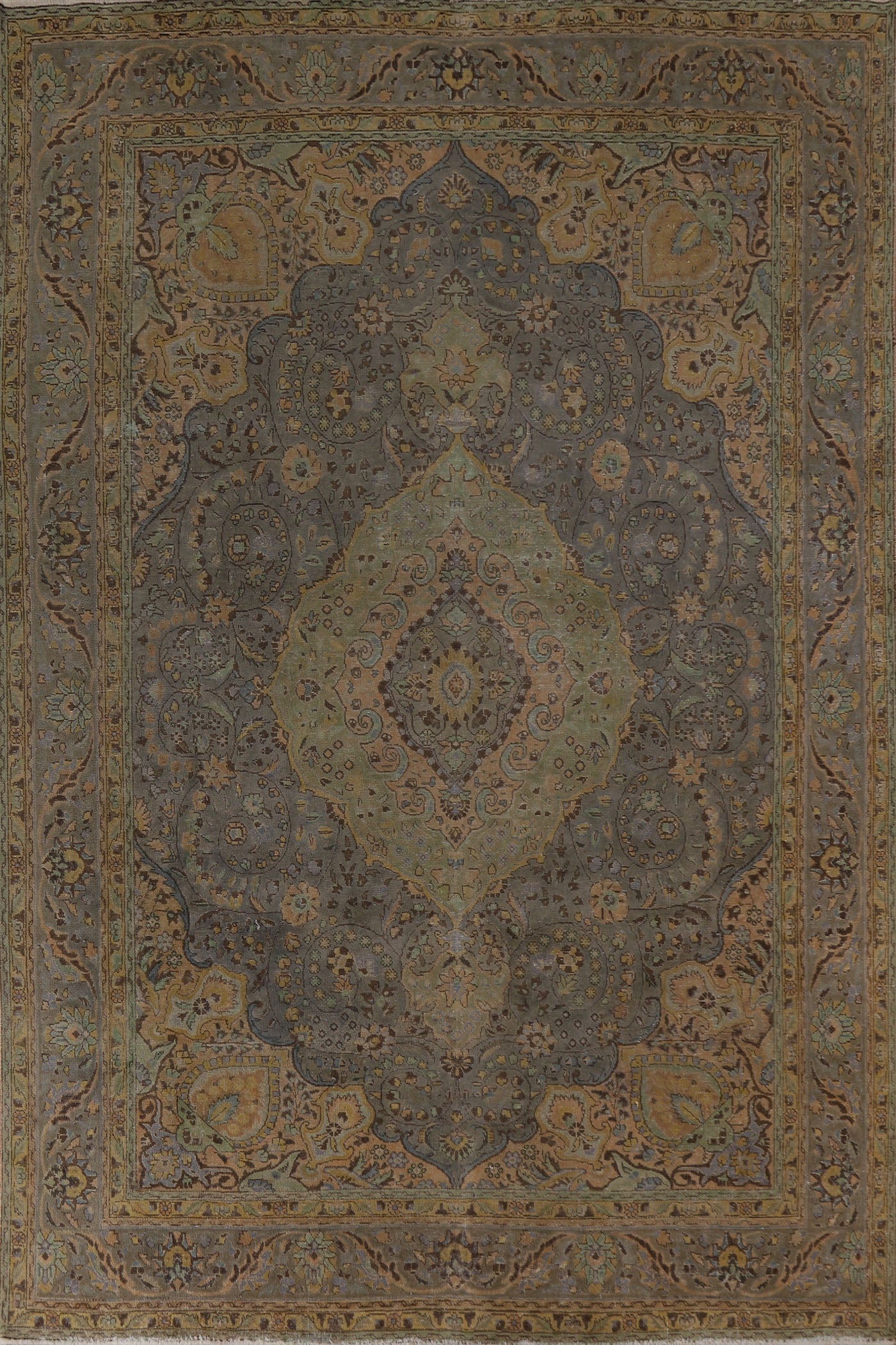 Distressed Tabriz Persian Area Rug 8x11