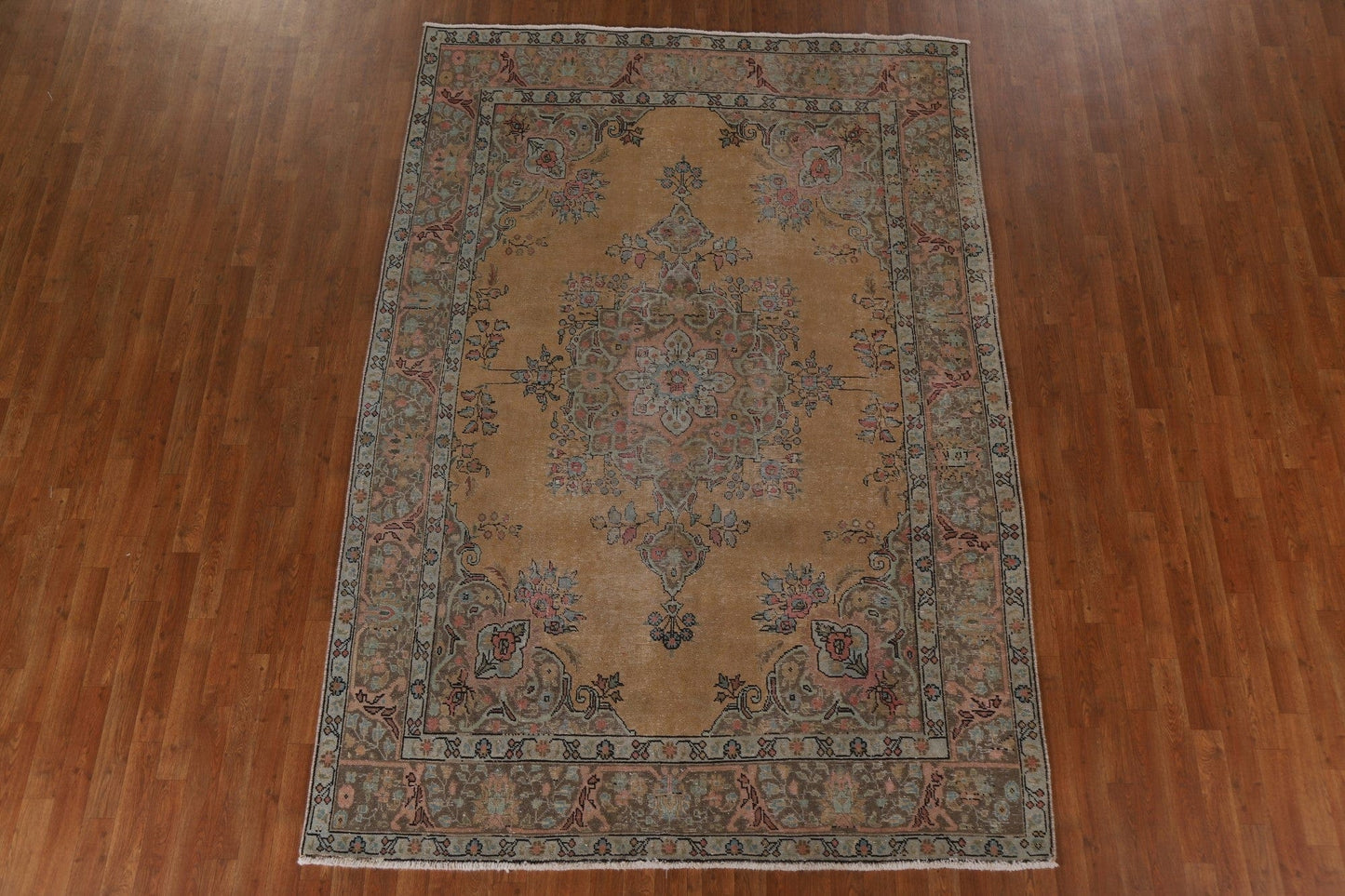 Vintage Tabriz Persian Area Rug 7x10