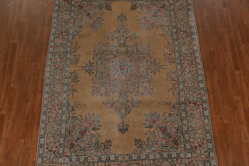 Vintage Tabriz Persian Area Rug 7x10