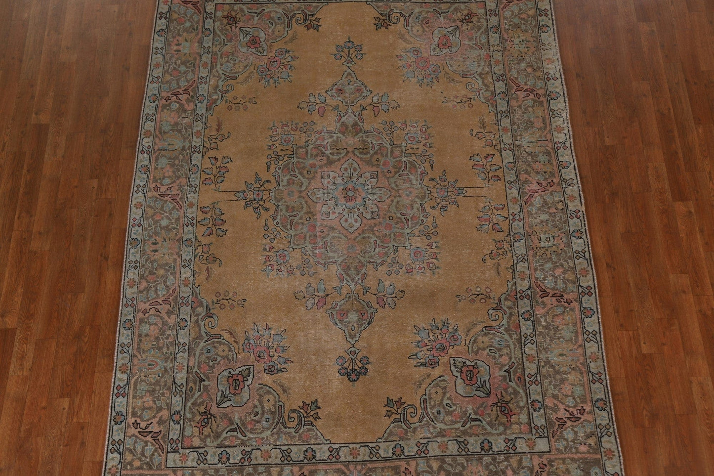 Vintage Tabriz Persian Area Rug 7x10