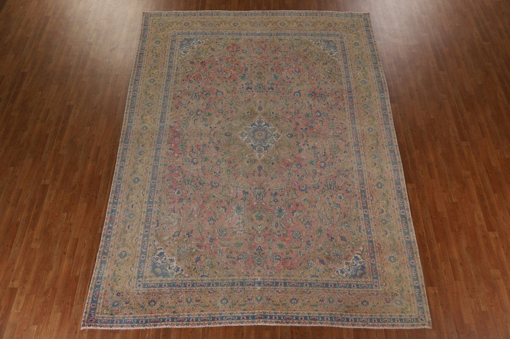 Traditional Mashad Persian Area Rug 9x13