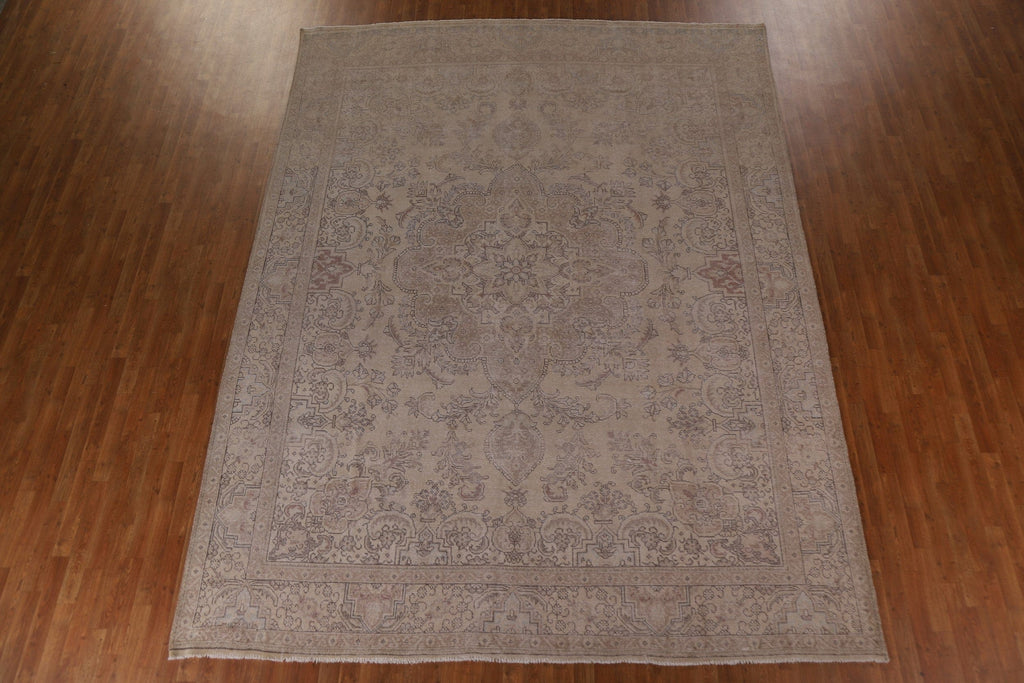 Distressed Tabriz Persian Area Rug 10x13