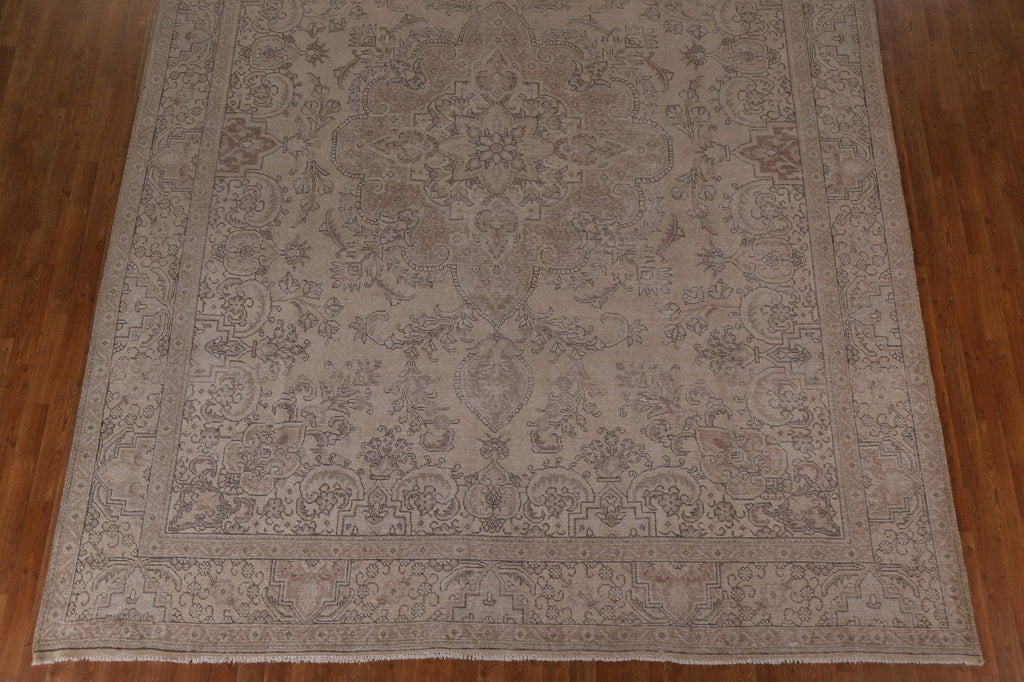 Distressed Tabriz Persian Area Rug 10x13