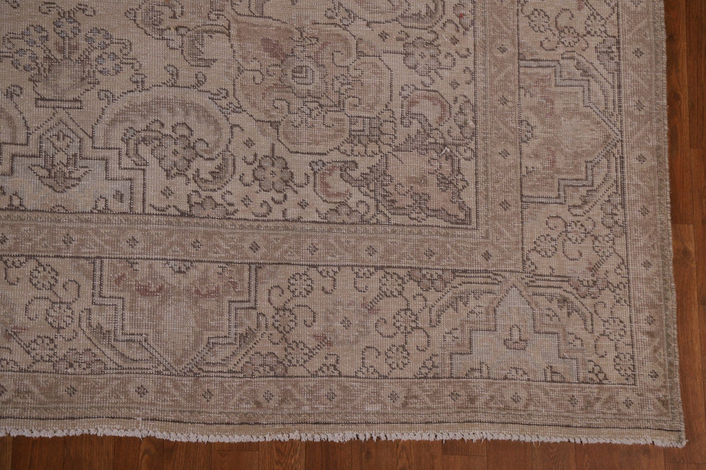 Distressed Tabriz Persian Area Rug 10x13