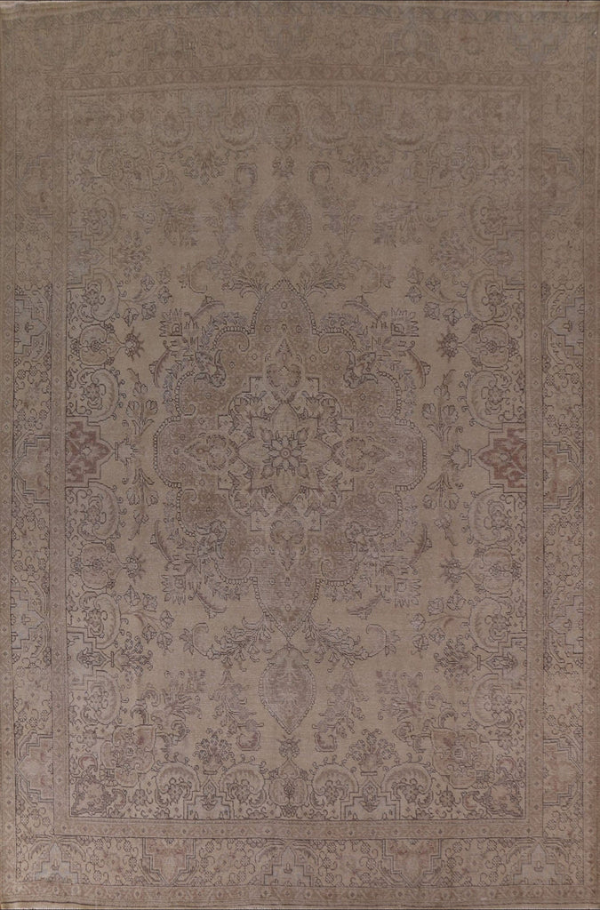 Distressed Tabriz Persian Area Rug 10x13