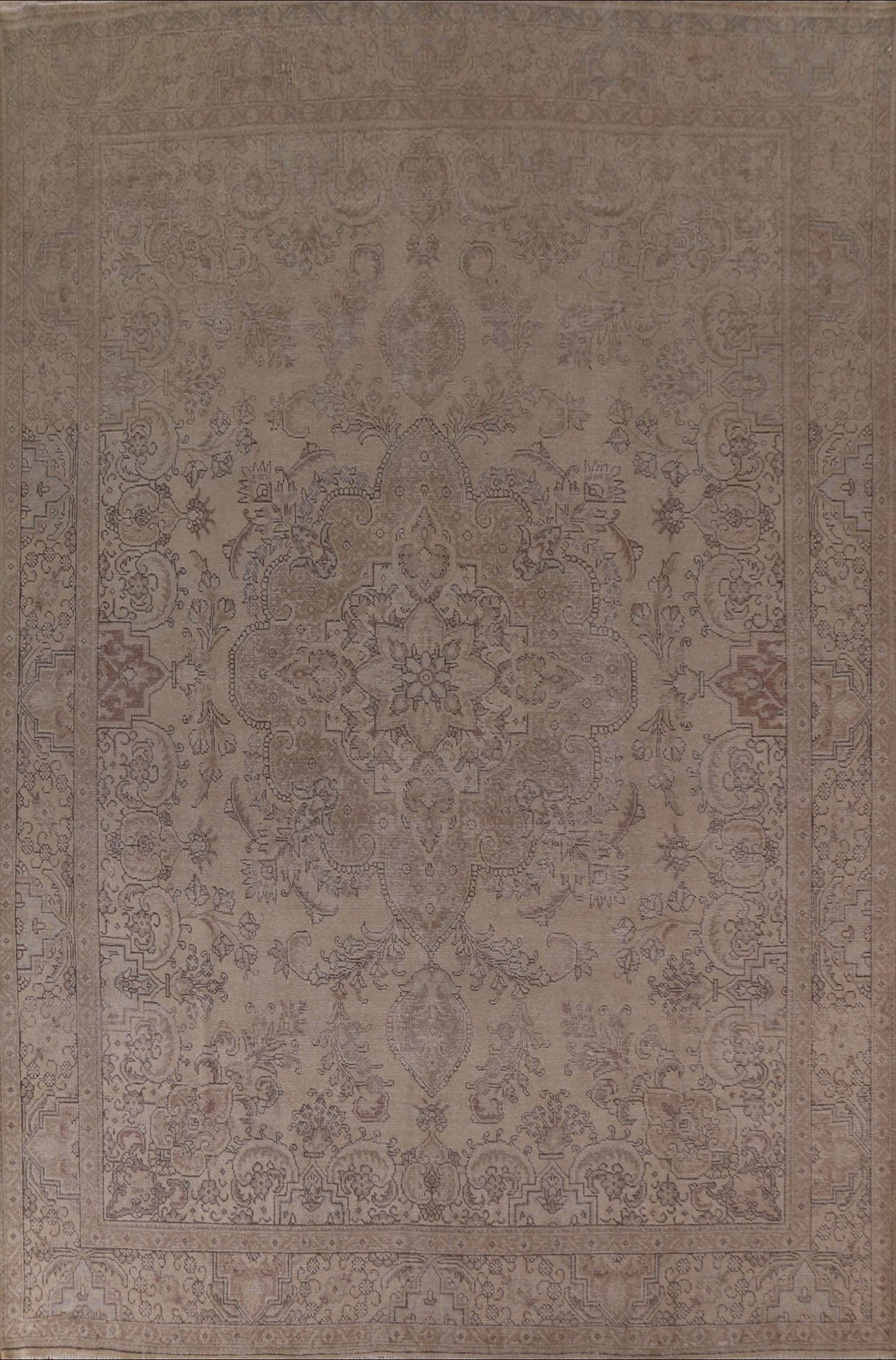 Distressed Tabriz Persian Area Rug 10x13