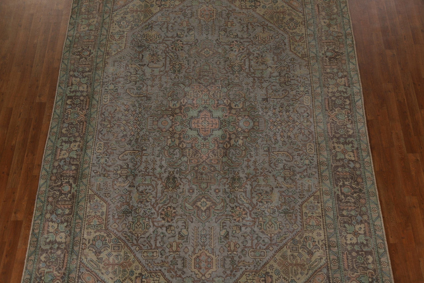 Over-Dyed Distressed Tabriz Persian Area Rug 8x11