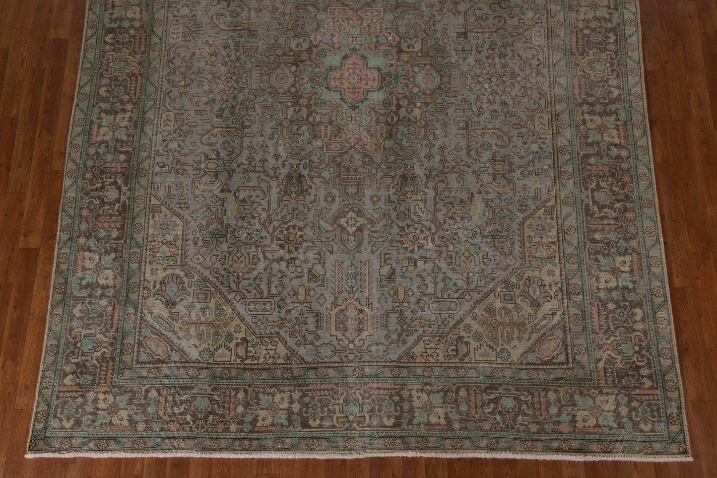 Over-Dyed Distressed Tabriz Persian Area Rug 8x11