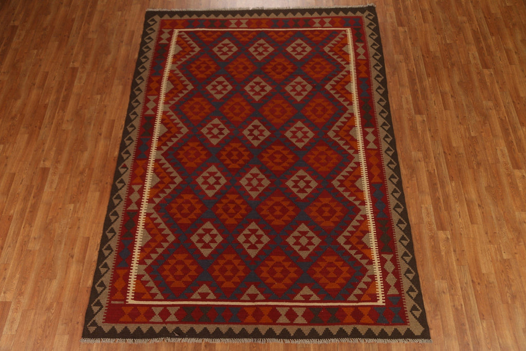 Geometric Kilim Oriental Area Rug 7x10