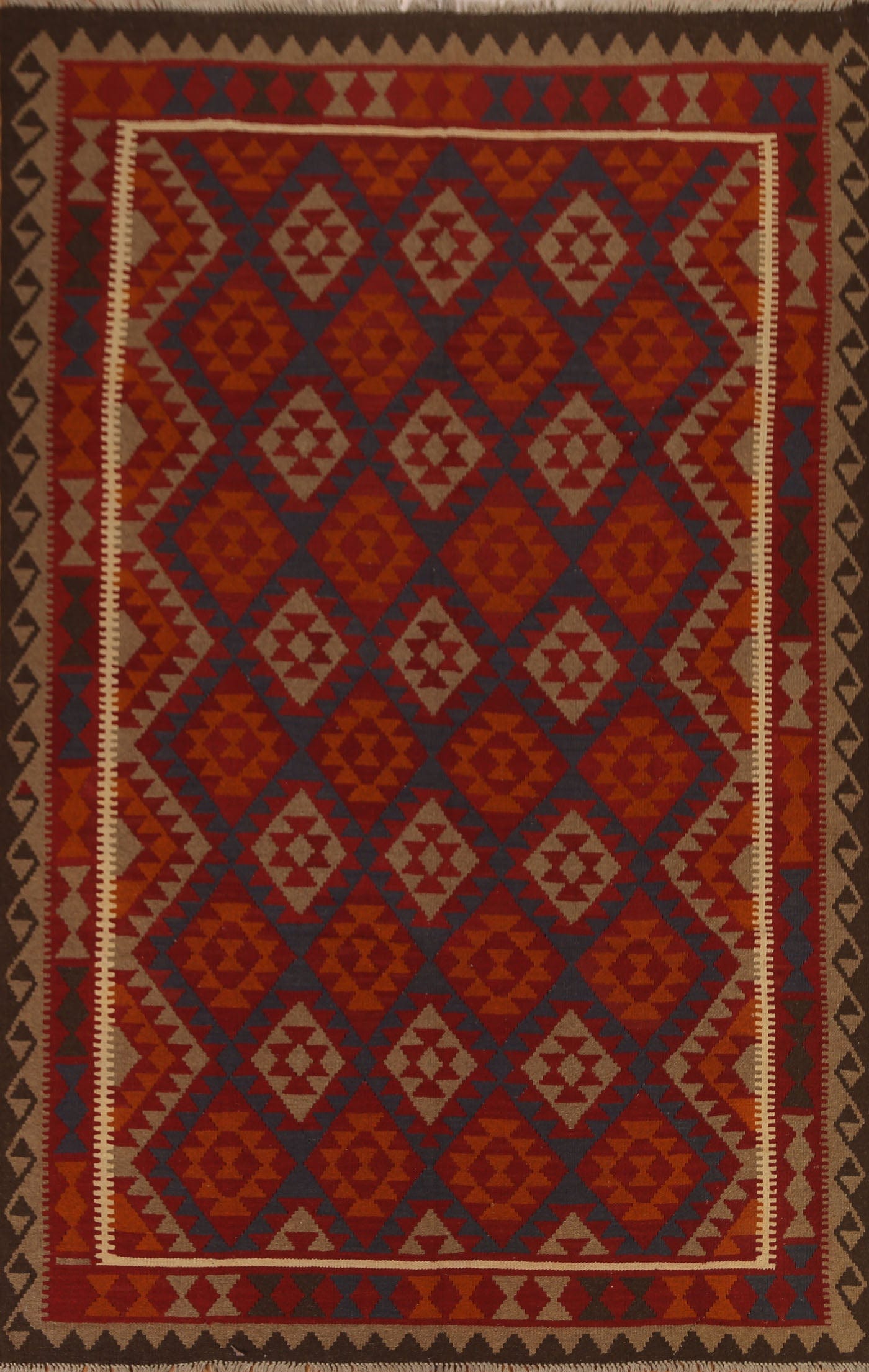 Geometric Kilim Oriental Area Rug 7x10