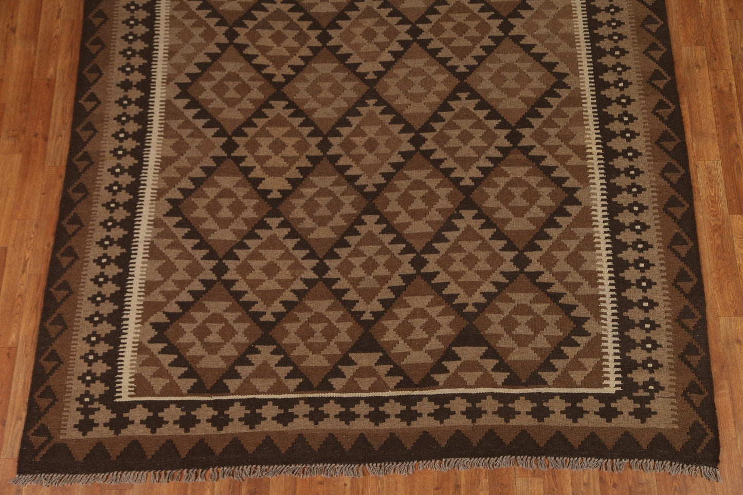 All-Over Kilim Wool Area Rug 7x10