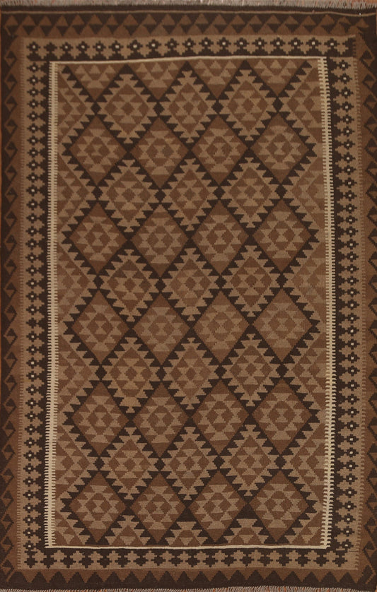 All-Over Kilim Wool Area Rug 7x10