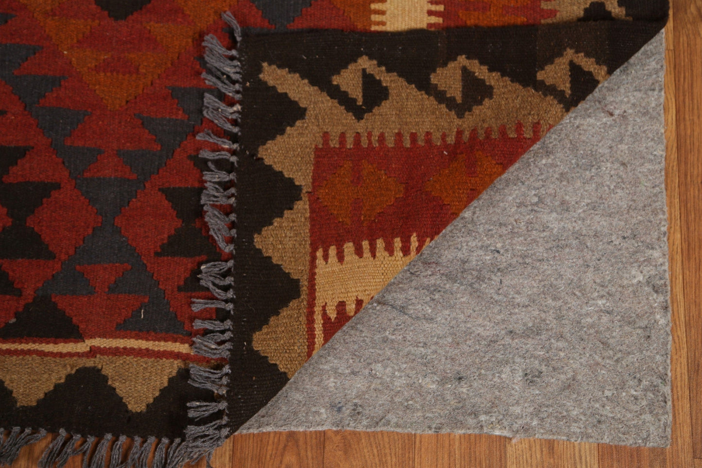 Geometric Kilim Wool Area Rug 8x10