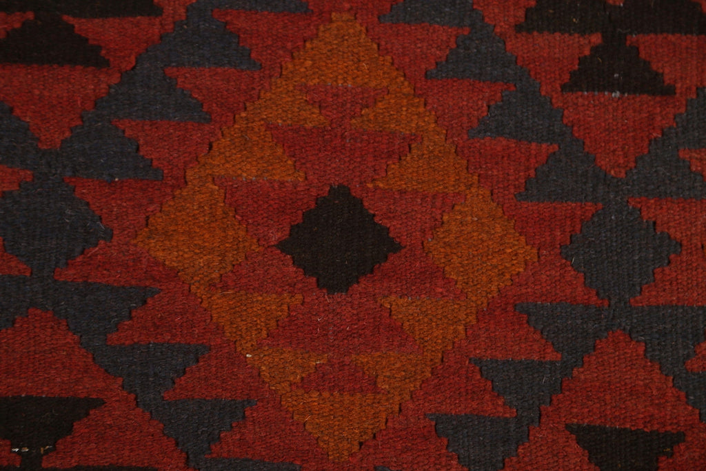 Geometric Kilim Wool Area Rug 8x10