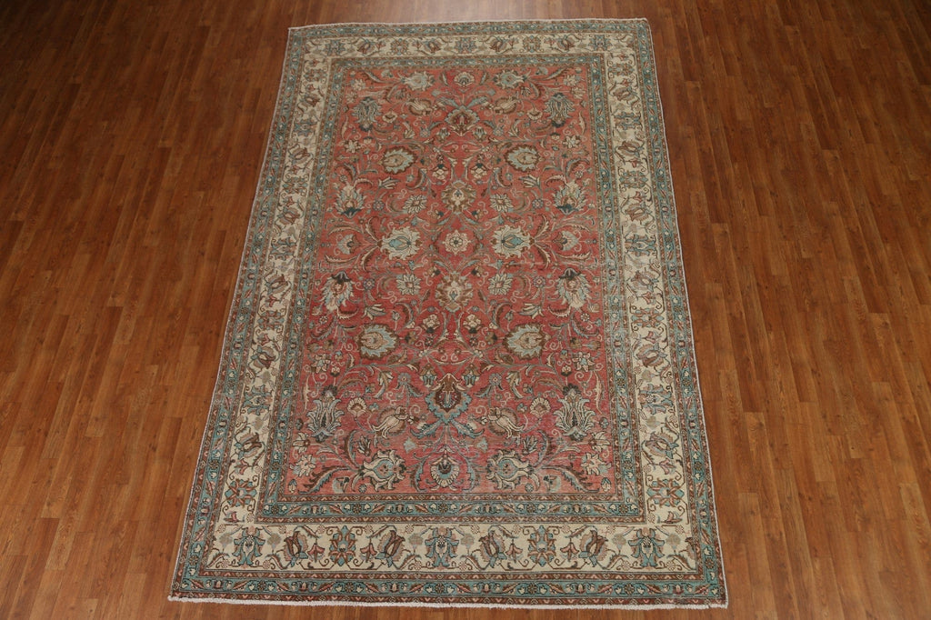 Floral Tabriz Persian Area Rug 7x11