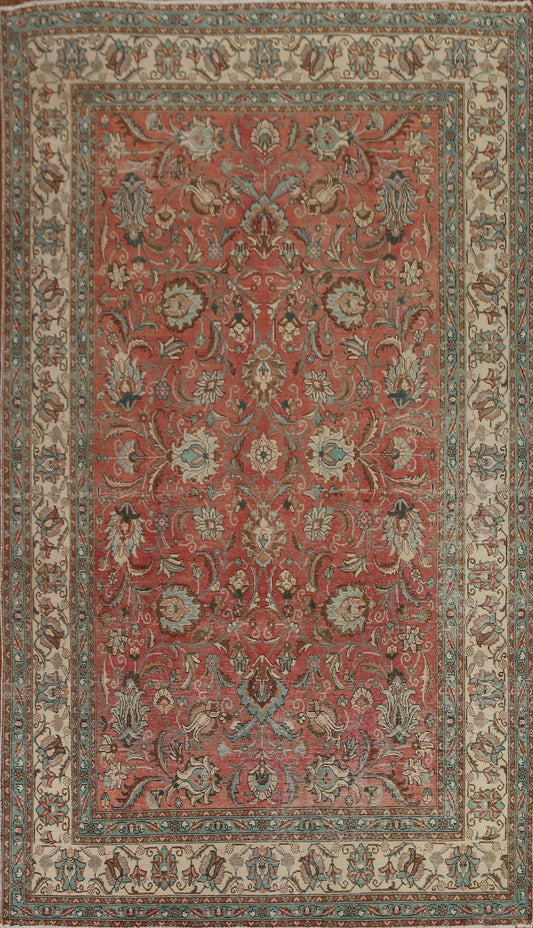 Floral Tabriz Persian Area Rug 7x11