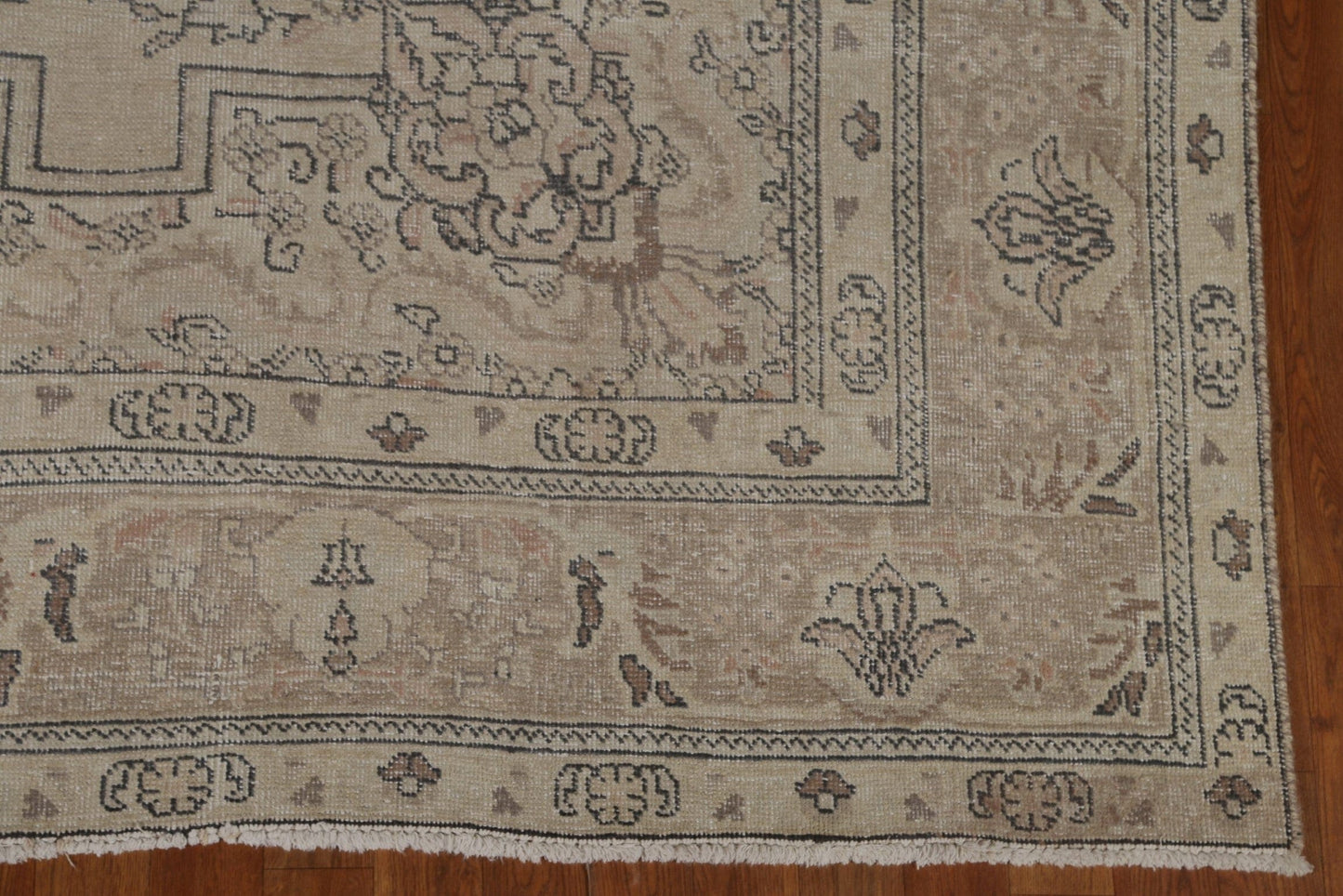 Distressed Muted Tabriz Persian Area Rug 8x11