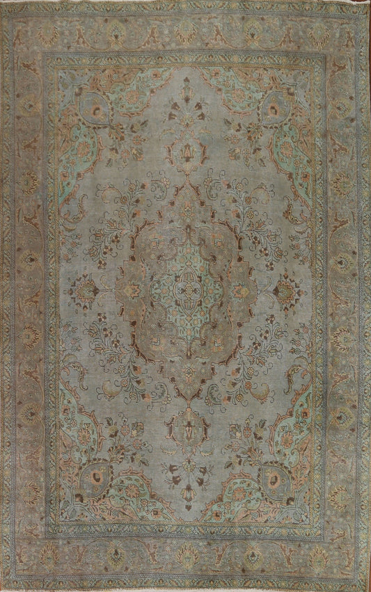 Over-Dyed Tabriz Persian Area Rug 8x11