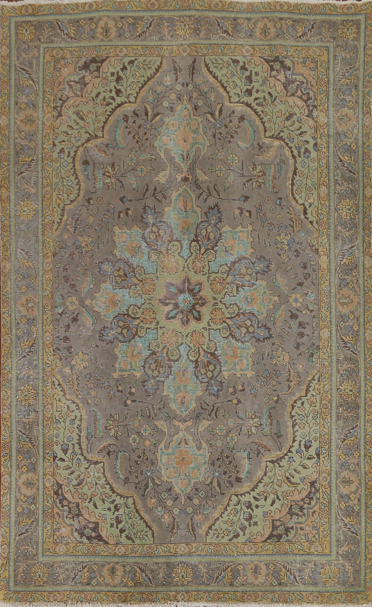 Over-Dyed Tabriz Persian Area Rug 6x10