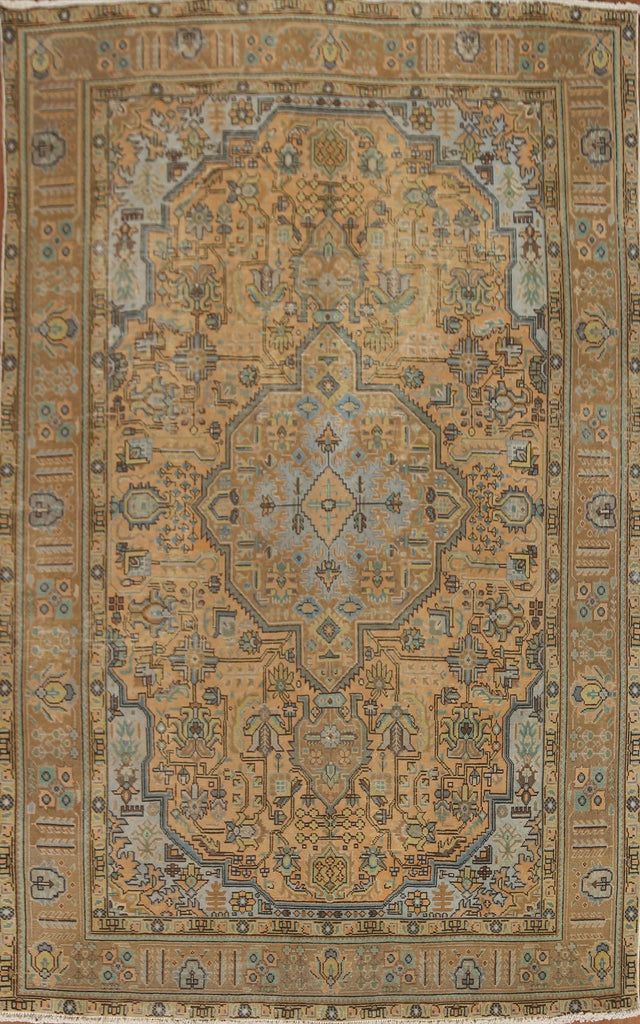 Geometric Tabriz Persian Area Rug 7x10