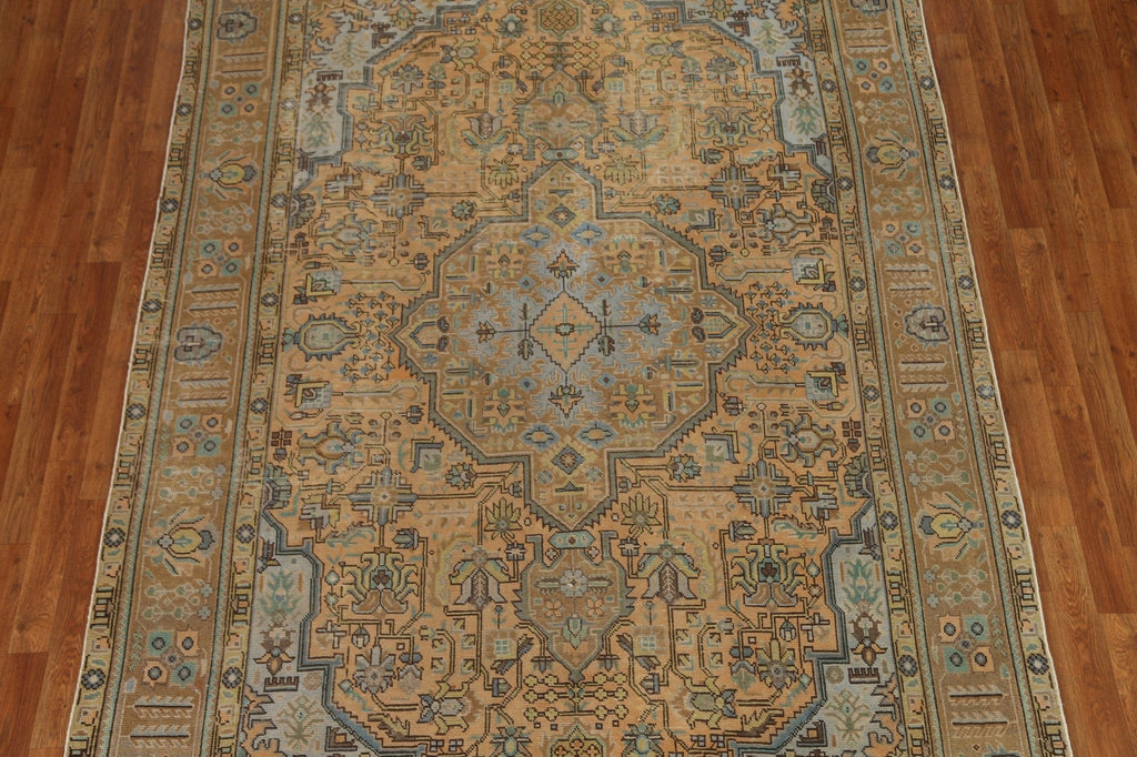 Geometric Tabriz Persian Area Rug 7x10