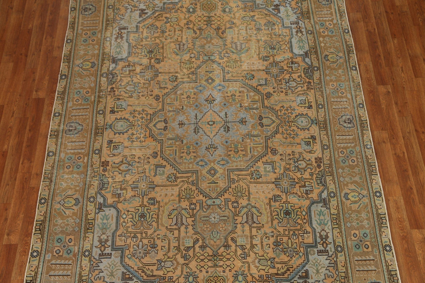 Geometric Tabriz Persian Area Rug 7x10