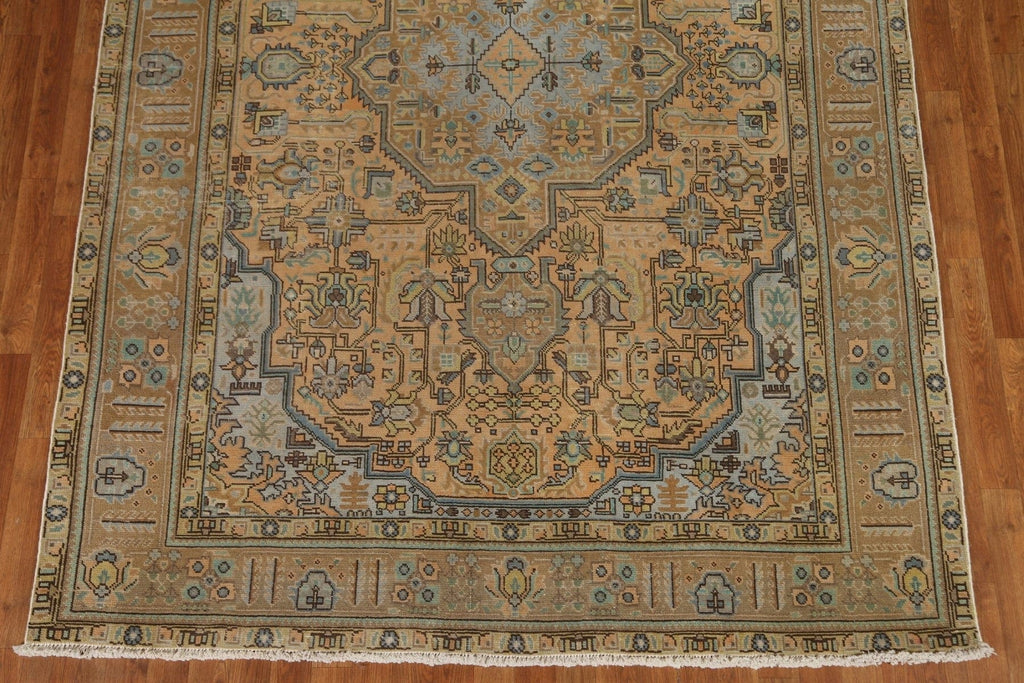 Geometric Tabriz Persian Area Rug 7x10