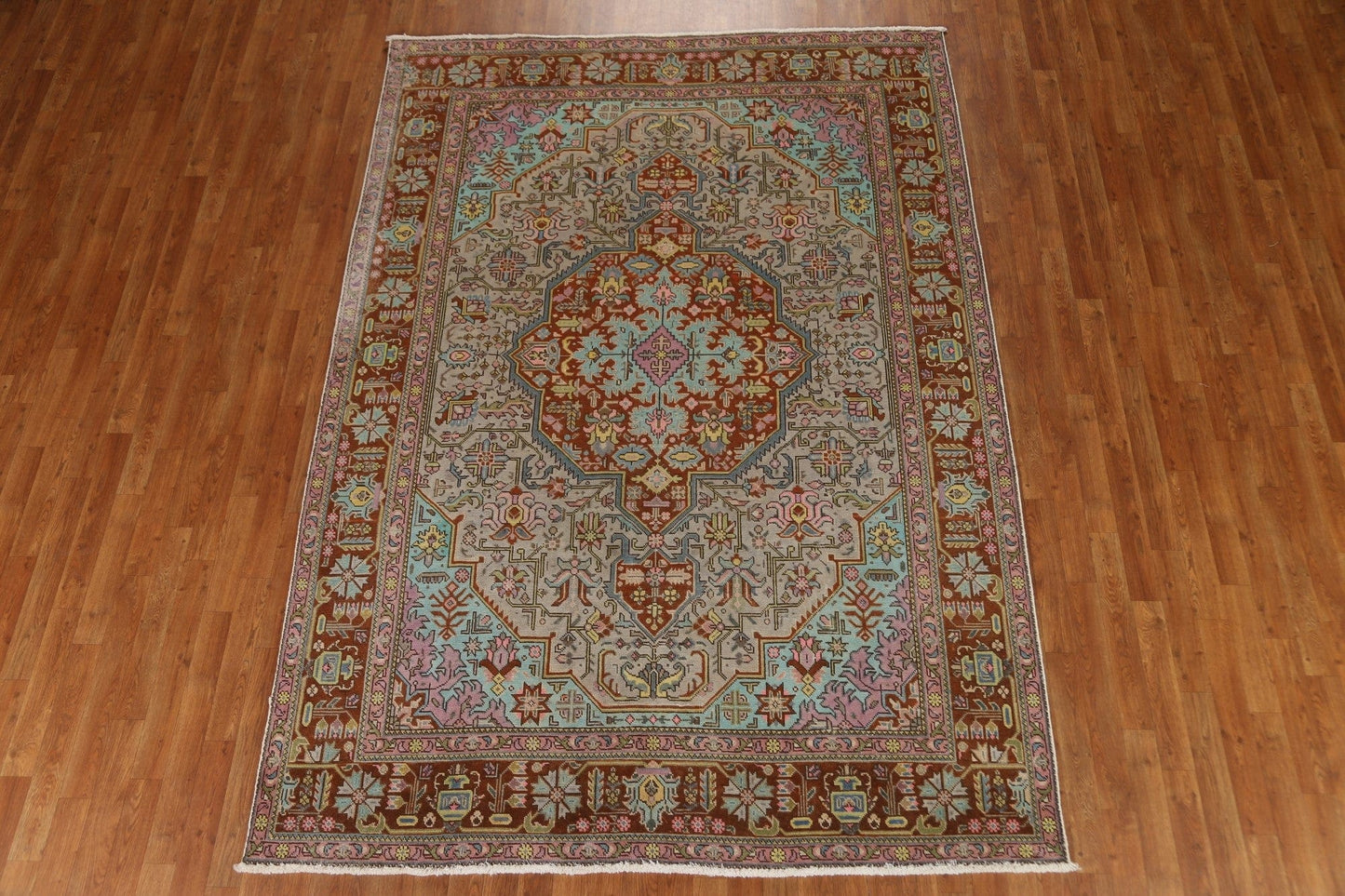 Over-Dyed Tabriz Persian Area Rug 7x9