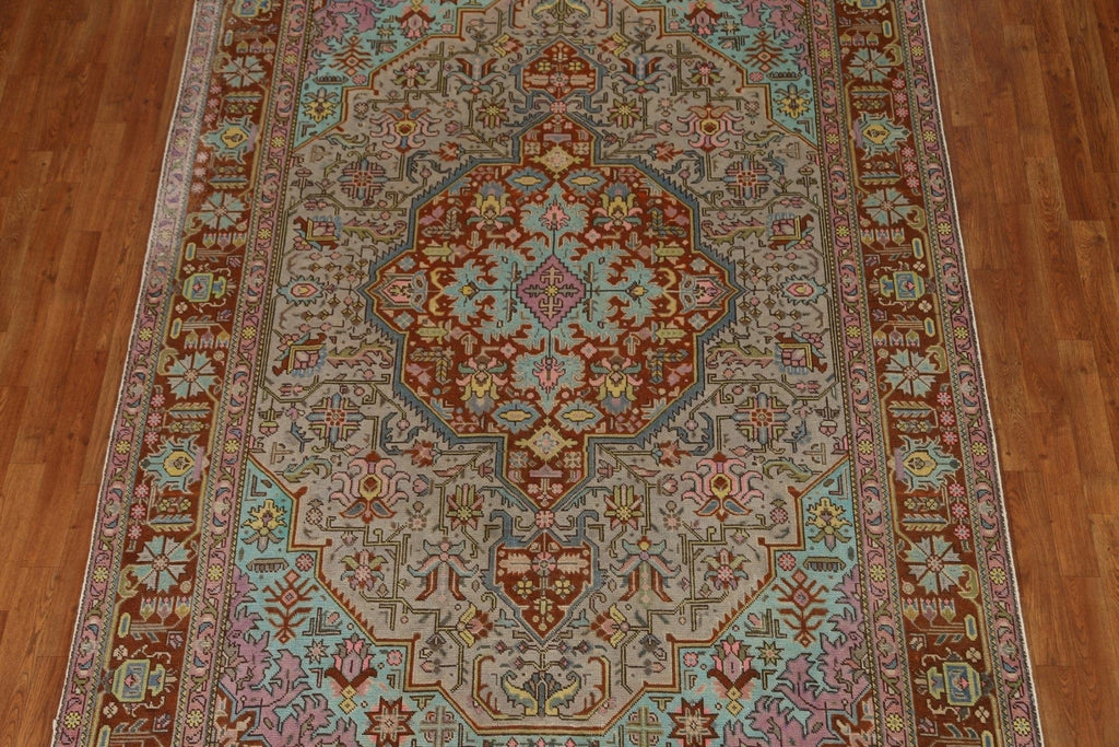 Over-Dyed Tabriz Persian Area Rug 7x9