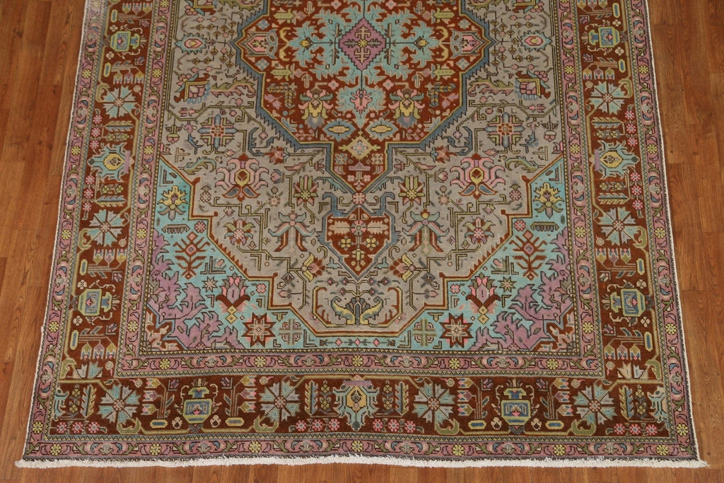 Over-Dyed Tabriz Persian Area Rug 7x9