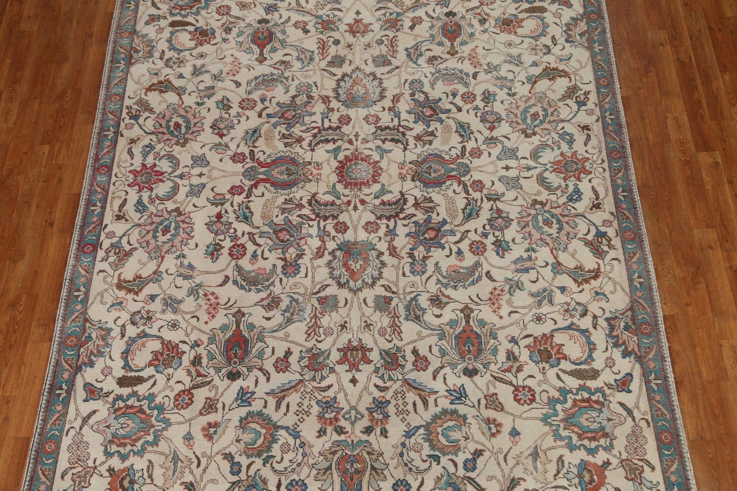 All-Over Floral Tabriz Persian Area Rug 7x11