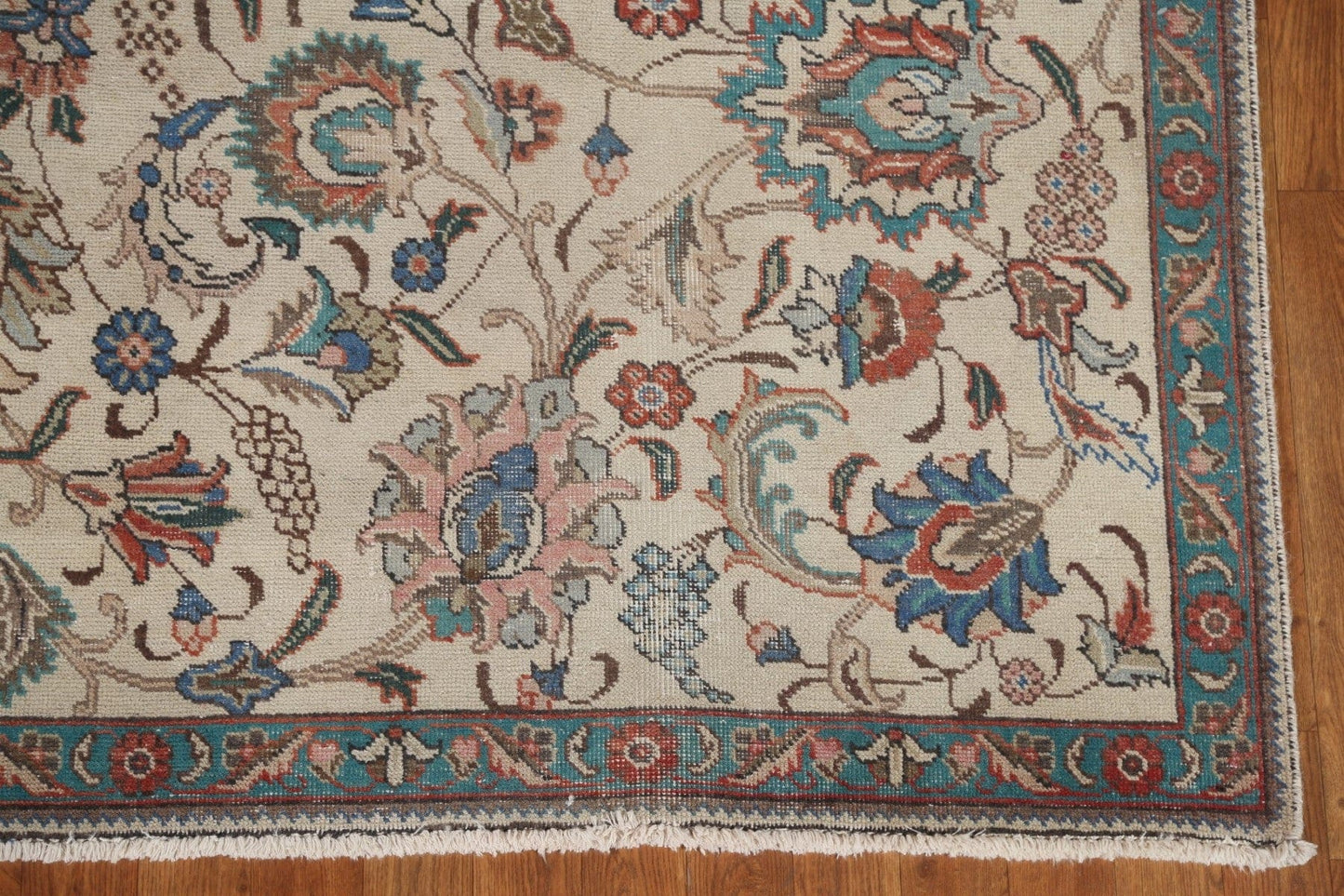 All-Over Floral Tabriz Persian Area Rug 7x11