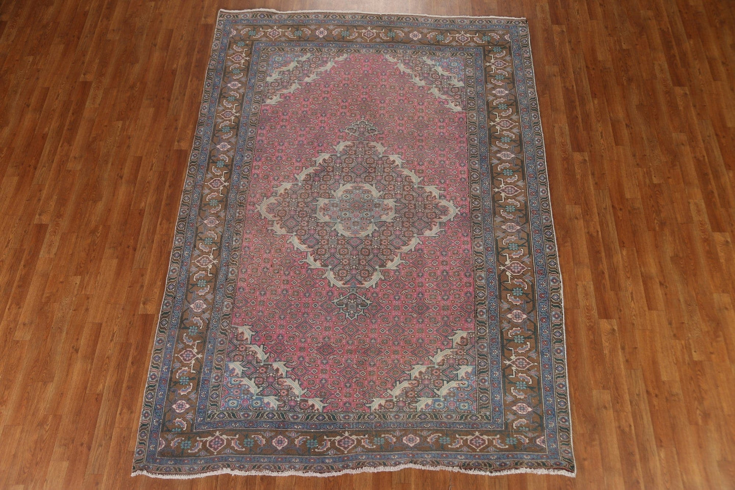 Pink Over-Dyed Tabriz Persian Area Rug 6x9