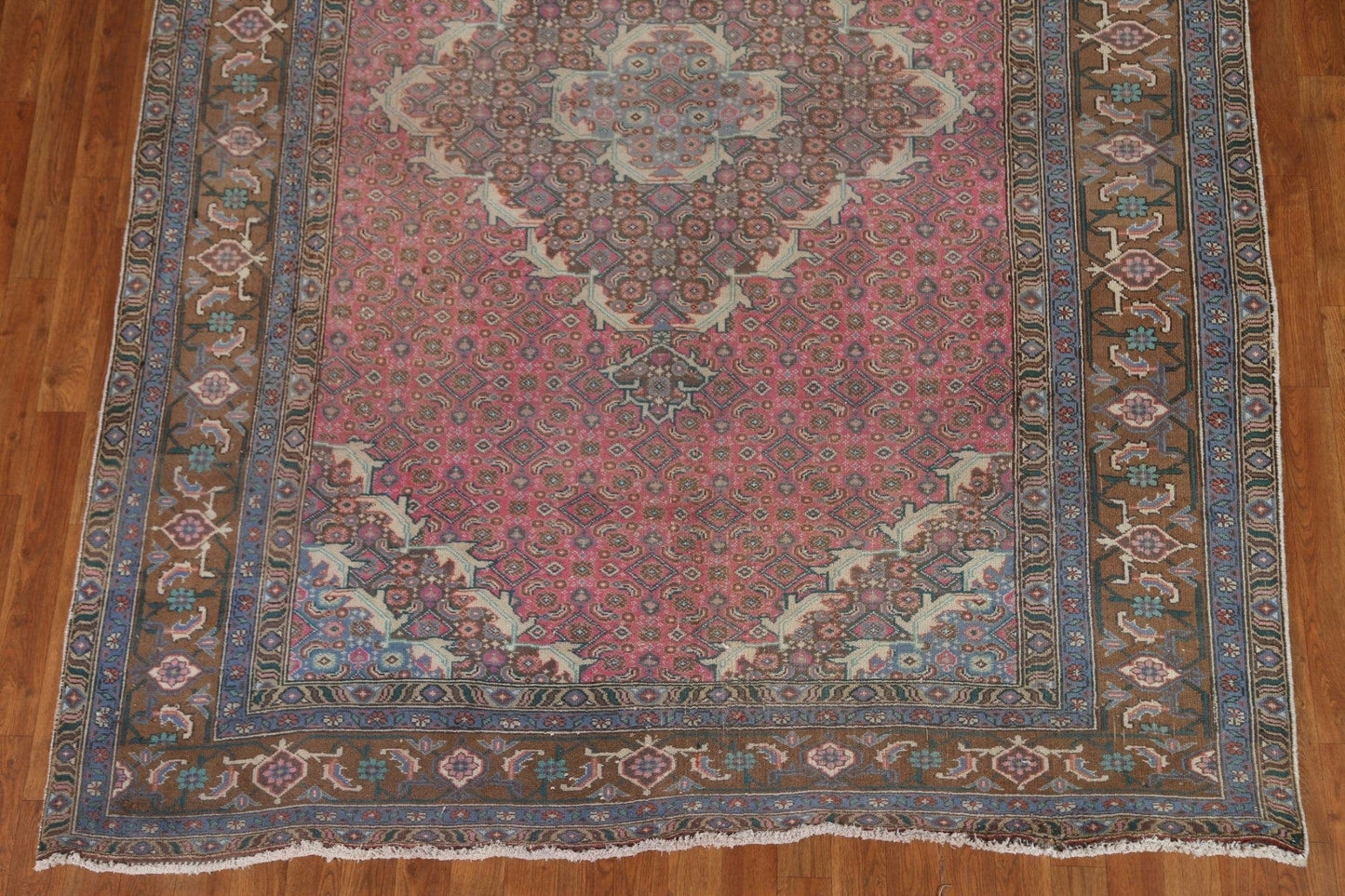 Pink Over-Dyed Tabriz Persian Area Rug 6x9