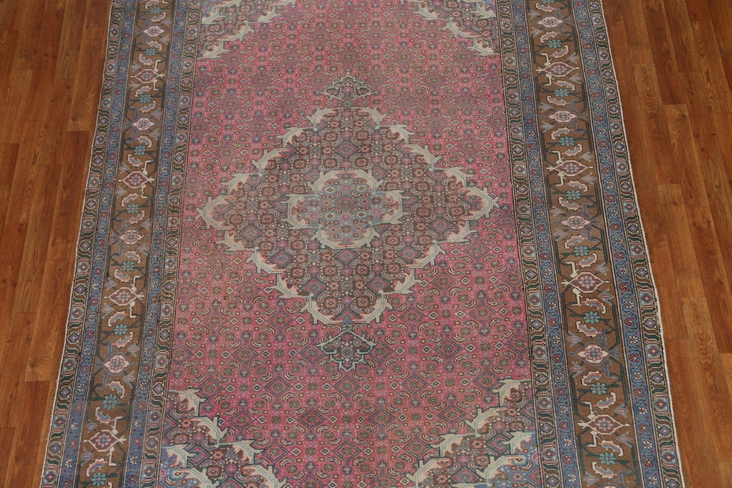 Pink Over-Dyed Tabriz Persian Area Rug 6x9