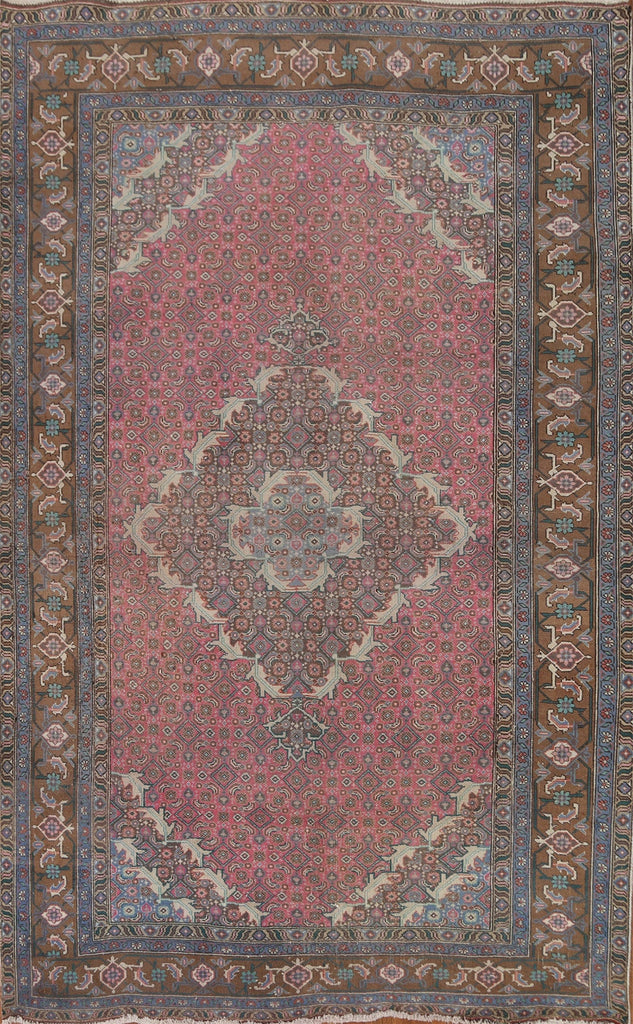 Pink Over-Dyed Tabriz Persian Area Rug 6x9