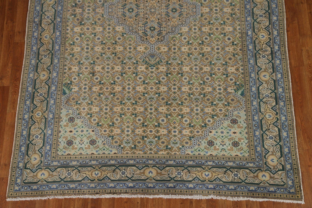 Vintage Wool Tabriz Persian Area Rug 6x9