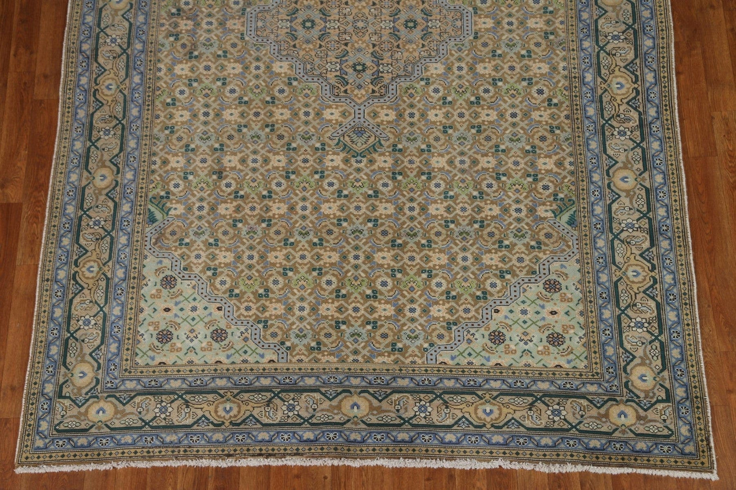 Vintage Wool Tabriz Persian Area Rug 6x9