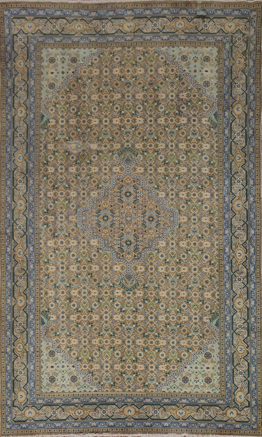 Vintage Wool Tabriz Persian Area Rug 6x9