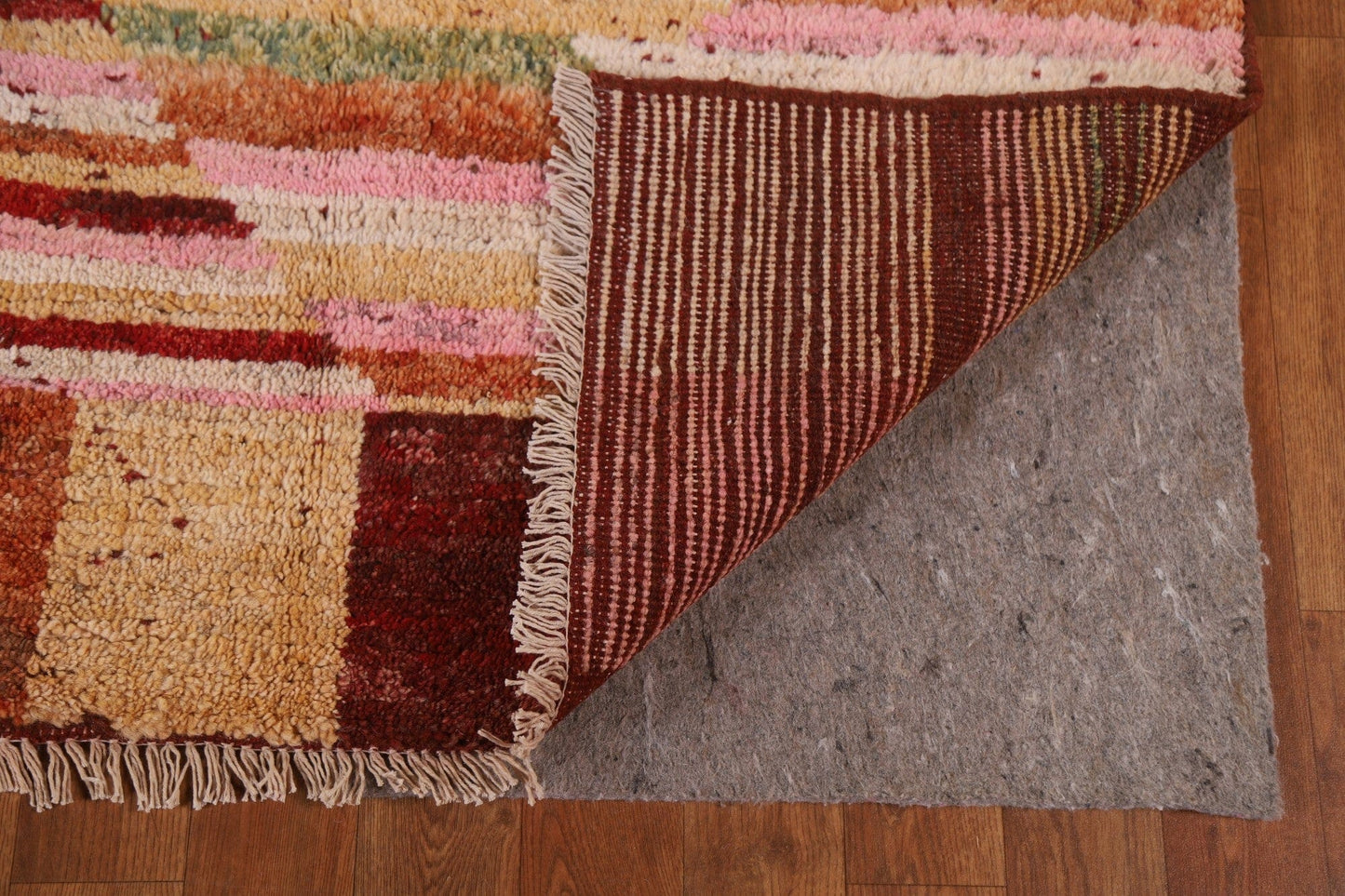 Striped Wool Moroccan Area Rug 7x10