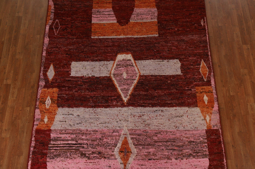 Wool Moroccan Oriental Area Rug 7x10