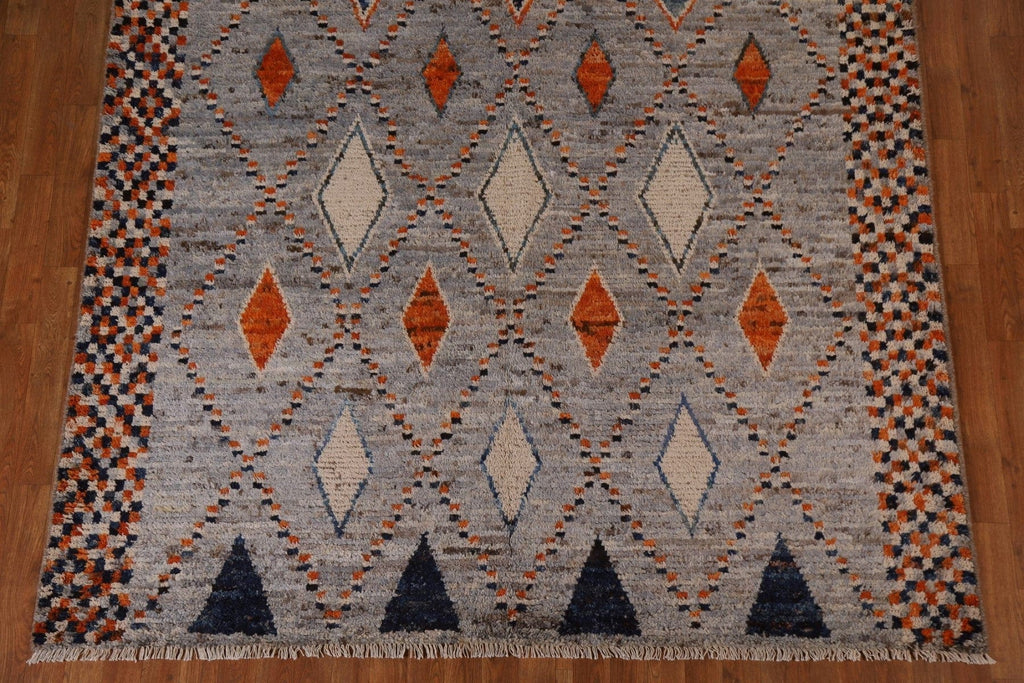 Trellis Wool Moroccan Area Rug 7x10