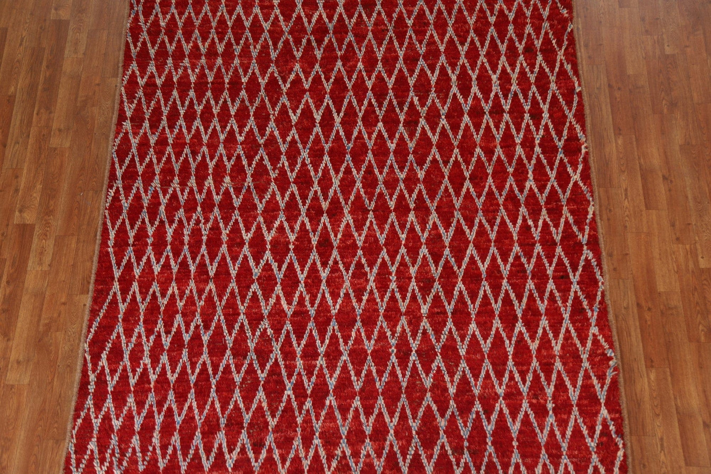 Trellis Red Moroccan Area Rug 6x10