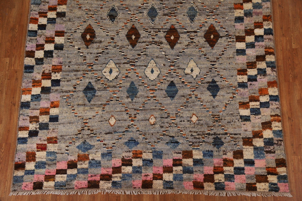 Checkered Moroccan Oriental Area Rug 7x10