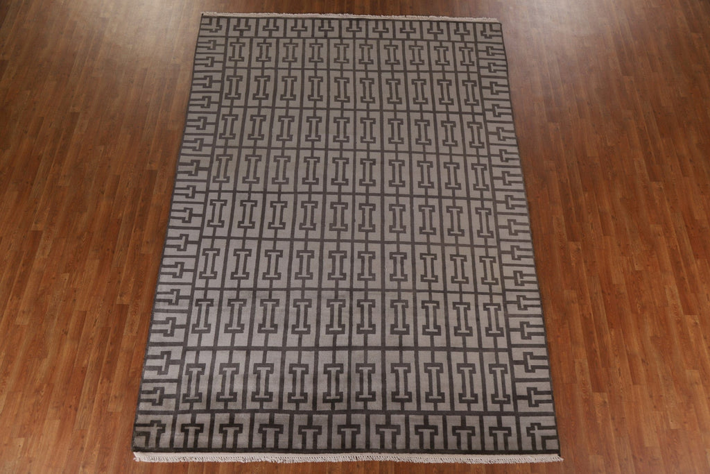 All-Over Gabbeh Contemporary Area Rug 8x11