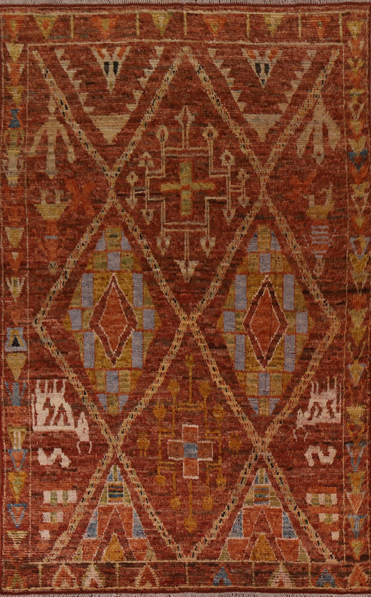 Tribal Moroccan Oriental Area Rug 7x10